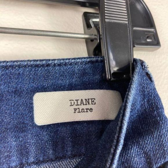 Dylan George & Co Diane Flare Jeans Dark Wash Denim Women's 25x33 Low Rise Boho - Picture 9 of 12